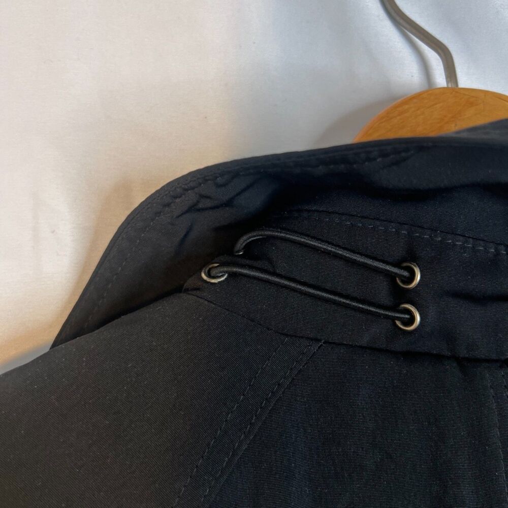 Fleet Street Basic Black Trench Coat Classic Time… - image 5